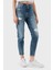 Streç Pamuklu Mom Fit Yüksek Bel Boru Paça Jeans J20J2245131A4 Bayan Kot Pantolon J20J224513 1A4 4