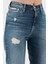 Streç Pamuklu Mom Fit Yüksek Bel Boru Paça Jeans J20J2245131A4 Bayan Kot Pantolon J20J224513 1A4 5