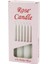 4PCS - KALIN ÇAP=2CM - UZUNLUK=15CM BEYAZ KLASİK MARKET MUM (3791) 1