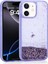 Apple iPhone 12 Uyumlu Kılıf Keto Sıvılı Simli Mor 1