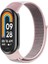 Xiaomi Mi Band 8 Zore Krd-03 Hasır Kordon-Pink Sand 1