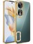 Huawei Honor 90 Kılıf Kamera Korumalı Logo Gösteren Zore Omega Kapak-Gold 1