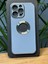 Apple iPhone 14 Pro Max Kamera Cam Lensli Parlak Renk Logo Etrafı Metal Görünüm Gennprestıge Kılıf 1