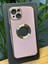 Apple iPhone 11 Kamera Cam Lensli Parlak Renk Logo Etrafı Metal Görünüm Gennprestıge Kılıf 1