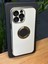 Apple iPhone 14 Pro Max Kamera Cam Lensli Parlak Renk Logo Etrafı Metal Görünüm Gennprestıge Kılıf 2