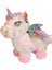 Pembe Parlak Peluş Unicorn Ponny Büyük Boy Uyku Arkadaşı 40 cm 2
