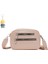 Çift Fermuarlı Crossbody Çanta Bayanlar Moda Basit Omuz Çanta Geniş Omuz Askısı Cep Telefonu Para Cüzdanı (Yurt Dışından) 1