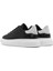 Erkek Siyah Bağcıklı Kalın Tabanlı Deri Sneaker 25SFD740518 5