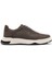 Erkek Gri Bağcıklı Nubuk Deri Sneaker 25SFD6119V3 1