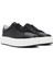 Erkek Siyah Bağcıklı Kalın Tabanlı Deri Sneaker 25SFD611818 3