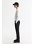Erkek Siyah Yanı Lastikli Gofreli Slim Fit Chino Pantolon B003037 2
