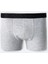 Erkek Gri Pamuklu Esnek Tekli Regular Fit Boxer B009510 1