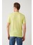 Erkek Neon Yeşil Bisiklet Yaka Garment Dyed T-shirt A41y5074 4