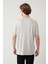 Erkek Açık Gri Soft Touch Bisiklet Yaka T-shirt B001031 3