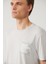 Erkek Gri Bisiklet Yaka Baskılı Soft Touch T-shirt A41y1136 2