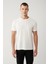 Erkek Beyaz Soft Touch Bisiklet Yaka T-shirt B001031 1