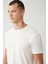 Erkek Beyaz Soft Touch Bisiklet Yaka T-shirt B001031 2