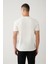Erkek Beyaz Soft Touch Bisiklet Yaka T-shirt B001031 4