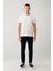 Erkek Beyaz Soft Touch Bisiklet Yaka T-shirt B001031 5