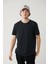 Erkek Antrasit Soft Touch Bisiklet Yaka T-shirt B001031 1