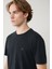 Erkek Antrasit Soft Touch Bisiklet Yaka T-shirt B001031 2