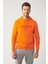 Erkek Turuncu Kapüşonlu 3 Iplik Şardonlu Kanguru Cepli Sweatshirt A32y1193 4