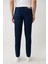 Erkek Lacivert Eskitme Yıkamalı Esnek Jean Pantolon B003525 4