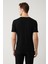 Erkek Siyah Bisiklet Yaka Rayon Dokulu Triko T-shirt A41y5099 4
