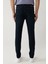 Erkek Koyu Lacivert Eskitme Yıkamalı Esnek Jean Pantolon B003525 4