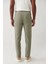 Erkek Açık Haki Relaxed Fit Beli Lastikli Yandan Cepli Way Stretch Lightweight Pantolon A41Y3203 4