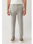 Erkek Gri Yandan Cepli Keten Karışımlı Lightweight Takım Elbise Pantolonu A41y3229 2