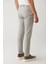 Erkek Gri Yandan Cepli Keten Karışımlı Lightweight Takım Elbise Pantolonu A41y3229 5