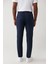Erkek Lacivert Relaxed Fit Yandan Cepli Esnek Kumaşlı Lightweight Pantolon A41Y3206 4