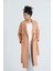 Oversize Kruvaze Reglan Kol Ara Boy (120 Cm) Yün Içerikli Kaban Kamel 1280 1