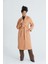 Oversize Kruvaze Reglan Kol Ara Boy (120 Cm) Yün Içerikli Kaban Kamel 1280 2