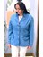 Mevsimlik Düşük Omuz Regular Fit Blazer Kot Ceket. 4