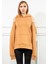 Casual 3 Iplik Örme Kumaş Basen Altı Boy Fermuar Detaylı Kadın Sweatshirt 5