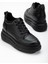 Nesvina Kadın Gizli Topuk Siyah Sneaker 2