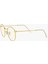 RB3447 Round Unisex Güneş Gözlüğü Gold Metal Çerçeve Şeffaf Cam Mavi Filtre Fotogrey 3
