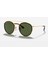 Rb3647N Unisex Güneş Gözlüğü Yeşil Cam Metal Köprülü Gold Sarı Çerçeve 1