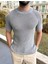 Tişört Örme Triko Nefes Alabilen Desenli Terletmez Slim Fit Dar Kesim T-Shirt 3