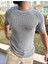 Tişört Örme Triko Nefes Alabilen Desenli Terletmez Slim Fit Dar Kesim T-Shirt 5