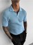 Nefes Alabilen Terletmez Pamuklu Polo Yaka Slim Fit Tişört Yumuşak Dokulu Rahat Yazlık T-Shirt 1