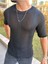 Tişört Örme Triko Tişört Nefes Alabilen Bisikletyaka Terletmez Oversize Bol Kesim Salaş T-Shirt 2