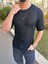 Tişört Örme Triko Tişört Nefes Alabilen Bisikletyaka Terletmez Oversize Bol Kesim Salaş T-Shirt 5