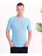 Slim Fit Pamuklu Örme Triko Tişört Dar Kesim Bisiklet Yaka T-Shirt 1