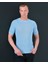 Slim Fit Pamuklu Örme Triko Tişört Dar Kesim Bisiklet Yaka T-Shirt 2