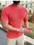 Örme Triko Tişört Kısa Kollu Pamuklu Triko Slim Fit Dar Kesim T-Shirt 5