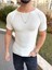 Tişört Örme Triko Tişört Bisikletyaka Nefes Alabilen Terletmez Slim Fit Dar Kesim T-Shirt 5
