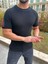Tişört Örme Triko Tshirt Nefes Alabilen Desenli Terletmez Slim Fit Dar Kesim T-Shirt 1